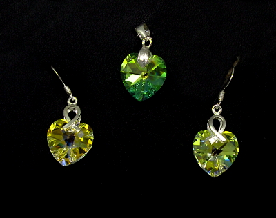Šperky Nina - Strieborná súprava Swarovski elements 925/1000  - set ag H 025