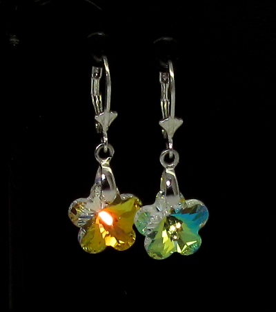 Šperky Nina - Strieborné náušnice 925/1000 s kamienky Swarovski komponent - ns ag kam H 0156
