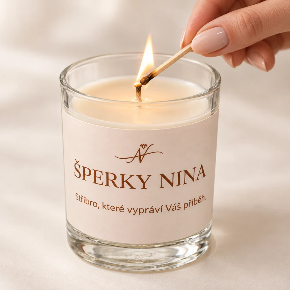 Šperky Nina - Svieža energia so striebornými náušnicami (Ag 925/1000) – Citrónová tráva & Bergamot - sv03